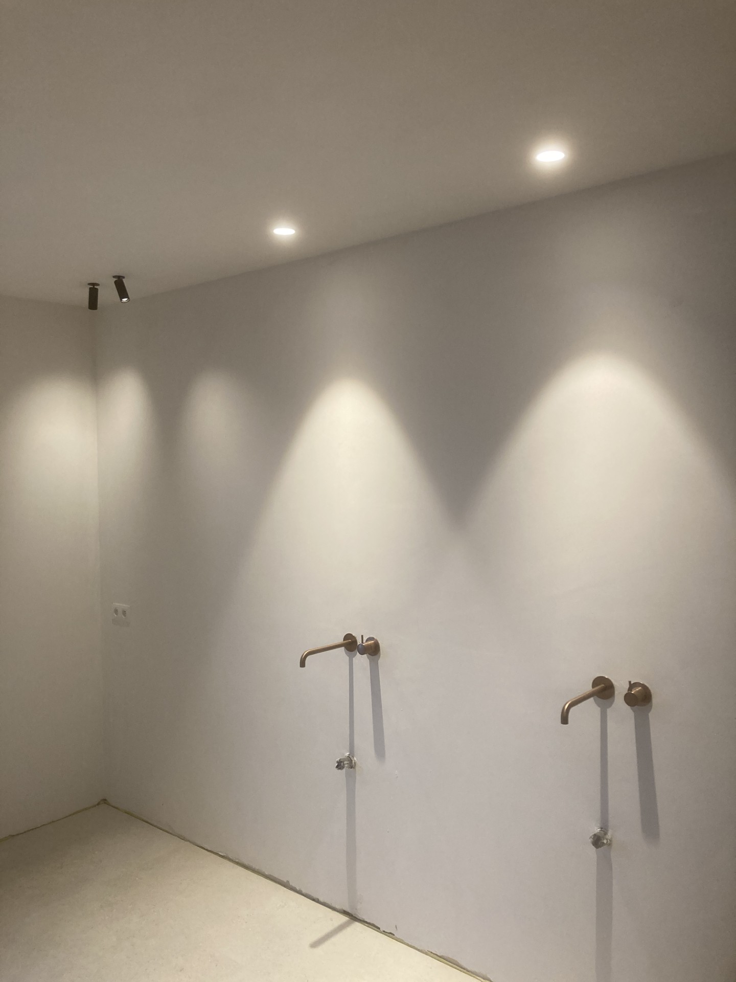 Badkamer verlichting met spots